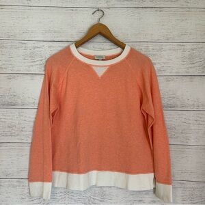 Kinross Cashmere Coral Crew Neck Sweater